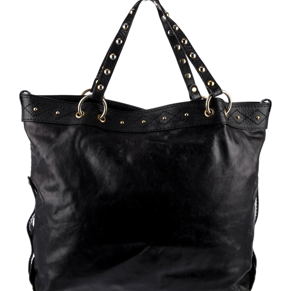 Beautiful Ex large Black Irina Babushka Leather Tote - Picture 4 of 17